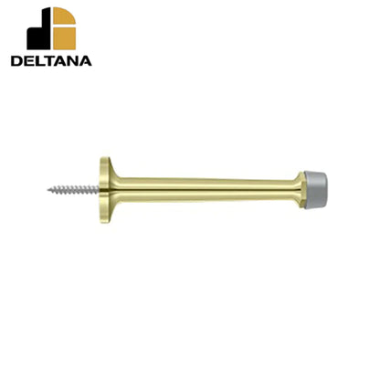 Deltana - 4" Baseboard Door Bumper - Solid Brass - Optional Finish