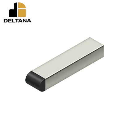Deltana - 4" Contemporary Half-Cylinder Tip Baseboard Bumper - Solid Brass - Optional Finish