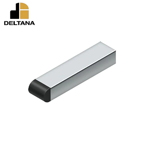Deltana - 4" Contemporary Half-Cylinder Tip Baseboard Bumper - Solid Brass - Optional Finish