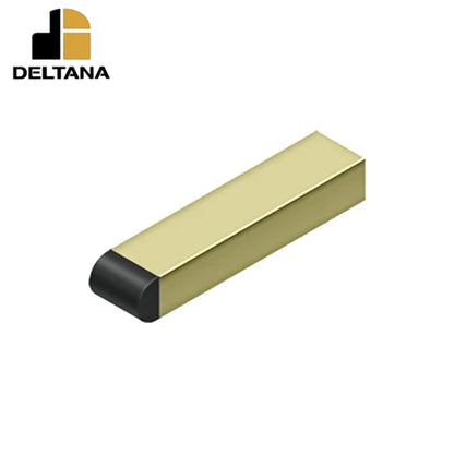 Deltana - 4" Contemporary Half-Cylinder Tip Baseboard Bumper - Solid Brass - Optional Finish