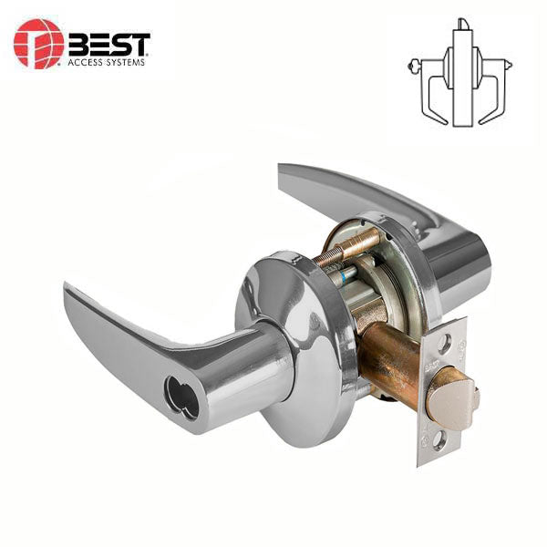 BEST - 9K-57AB16KSTK - Cylindrical Lock Lever Set - 16 Lever - SFIC Less Core - Optional Finish - Entrance - Grade 1