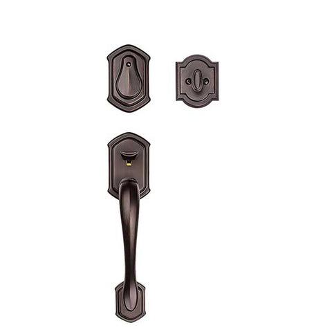 Baldwin - 180MDH - Medina Sectional Handleset - Singl Cyl Deadbolt - Exterior Pull Handle - 11P- Venetian Bronze -  SmartKey Technology - Grade 2 - UHS Hardware