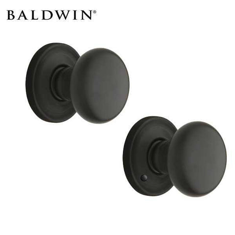 Baldwin Estate - 5015 Classic Knob - 5048 Circle Rose - 102 - Oil Rubbed Bronze - Privacy - Grade 2 - UHS Hardware