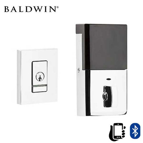 Baldwin Estate Evolved - 8220.B - Contemporary Electronic Deadbolt - Singl Cyl - Bluetooth - 260 - Polished Chrome - Grade 2 - UHS Hardware
