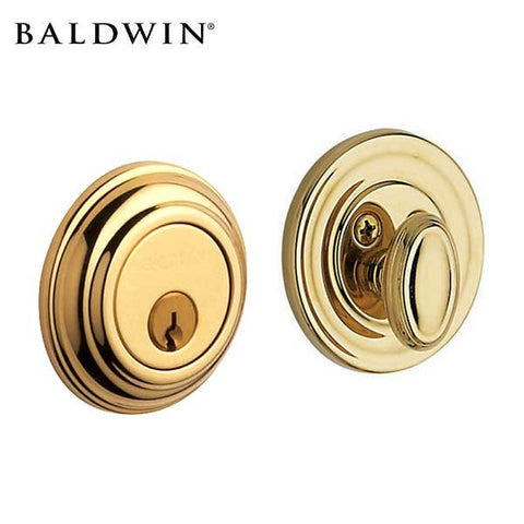 Baldwin Estate - 8231 Traditional Deadbolt - Singl Cyl - 003 - Lifetime Polished Brass - Grade 1 - UHS Hardware