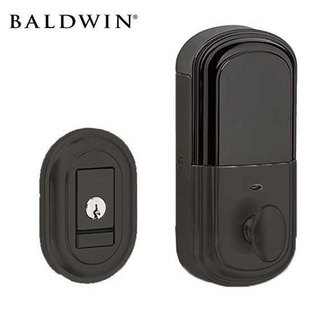 Baldwin Estate Evolved - 8231.B Traditional Electronic Deadbolt - Singl Cyl  - Bluetooth - 190 - Satin Black - Grade 2 - UHS Hardware