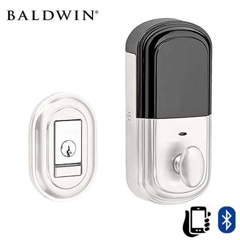 Baldwin Estate Evolved - 8231.B Traditional Electronic Deadbolt - Singl Cyl  - Bluetooth - 260 - Polished Chrome - Grade 2 - UHS Hardware