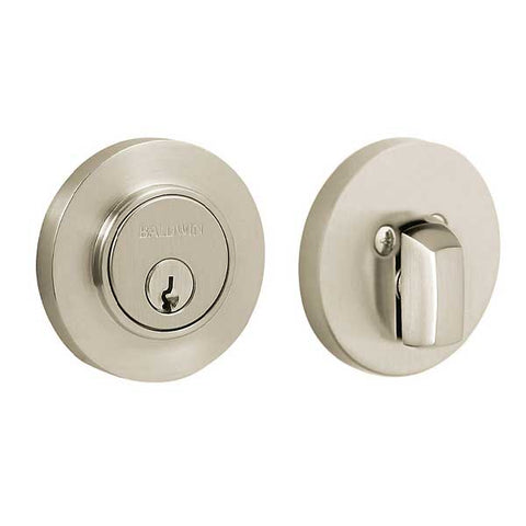 Baldwin Estate - 8244 Contemporary Deadbolt - Singl Cyl - 150 - Satin Nickel - Grade 1 - UHS Hardware