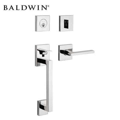 Baldwin Estate - 85390.RENT - Minneapolis Sectional Handleset - Singl Cyl - 150 - Satin Nickel - Grade 2 - RH - UHS Hardware