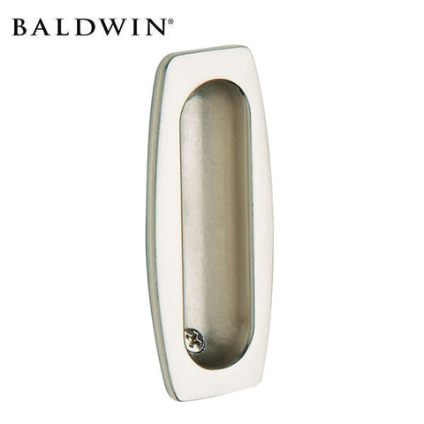 Baldwin Reserve - 9BR7013 - Solid Brass Flush Pull for Sliding Doors - 150 - Satin Nickel