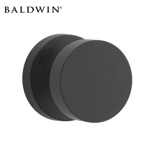 Baldwin Reserve - PS.CON.CRR - Contemporary  Knob - Round Rose - 190 - Stain Black - Passage - Grade 2 - UHS Hardware