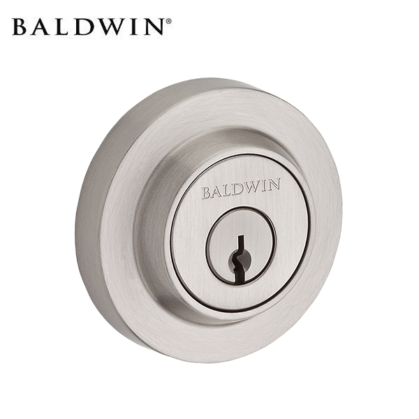 Baldwin Reserve - SC.CRD - Contemporary Round Deadbolt - Singl Cyl - 260 - Polished Chrome - Grade 2 - UHS Hardware