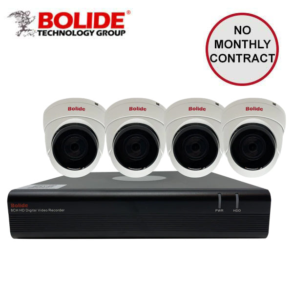Bolide / Hybrid DVR Kit / 8 Channel / Control Over Coax / 4 x 2MP Mini Turret / 1080p / 1TB HDD / BK-KIT8-4 - UHS Hardware