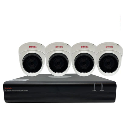 Bolide / Hybrid DVR Kit / 8 Channel / Control Over Coax / 4 x 2MP Mini Turret / 1080p / 1TB HDD / BK-KIT8-4 - UHS Hardware