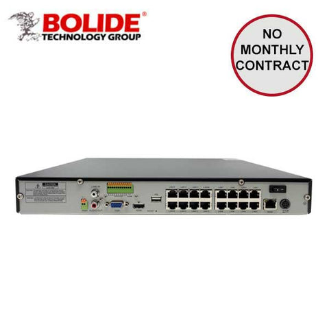 Bolide / 16 Channel / 8MP / 4K / NVR / 2 SATA / 16TB HDD / 16 Port POE / BN-NVR-16NX-S-NDAA - UHS Hardware