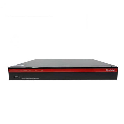 Bolide / 16 Channel / 8MP / 4K / NVR / 2 SATA / 16TB HDD / 16 Port POE / BN-NVR-16NX-S-NDAA - UHS Hardware