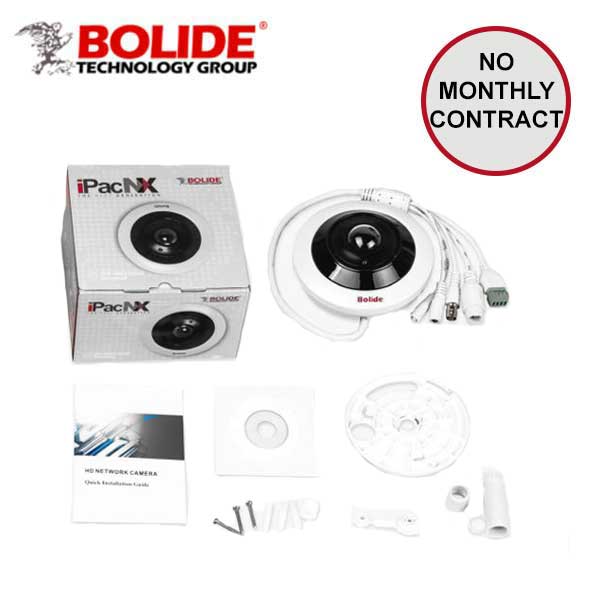Bolide - IP / 9MP / Fisheye Camera / Fixed / 2mm Lens / WDR / 5m IR / 360° Panoramic / 12VDC POE / IP66 / BN1908FE - UHS Hardware