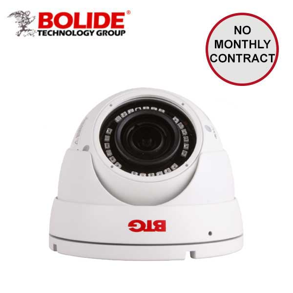 Bolide - N1509 - IP / 5MP / Eyeball Camera / Fixed / 2.8mm Lens / IP66 / 20m IR / DC12V PoE / White Finish - UHS Hardware