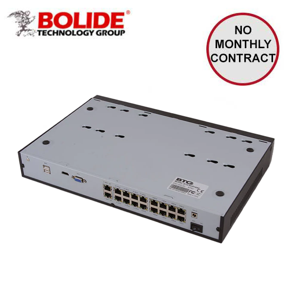 Bolide / Network Video Recorder / 16 Channel / 5MP / 16ch PoE / 2 HDD / BTG-NVR-16NX - UHS Hardware
