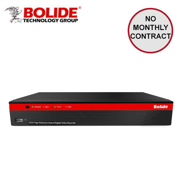 Bolide / Hybrid DVR / 16 Channel / Control Over Coax / 5MP / 4K / 16TB UHS Hardware
