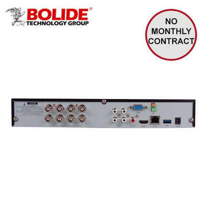 Bolide / Hybrid DVR / 8 Channel / Control Over Coax / 5MP / 4K / 8TB HDD / SVR9508H - UHS Hardware