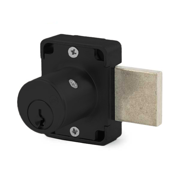 Olympus - 100DR - Cabinet Deadbolt Lock - D4291 4-pin - Standard Bolt - Matte Black - 15/16" - Optional Keying - Non Handed - Grade 1 - UHS Hardware