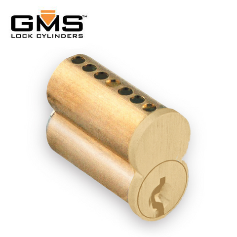 GMS - SFIC- Small Format Interchangeable Core - 7 Pin - Uncombinated (No Pins) - Keyway (Best A) - Polished Brass - UHS Hardware