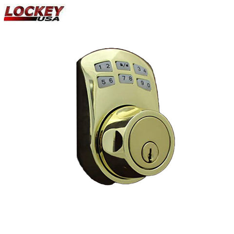 Lockey - SL910 - Slim Line Electronic / Mechanical Combination Deadbolt Lock - Optional finish - UHS Hardware