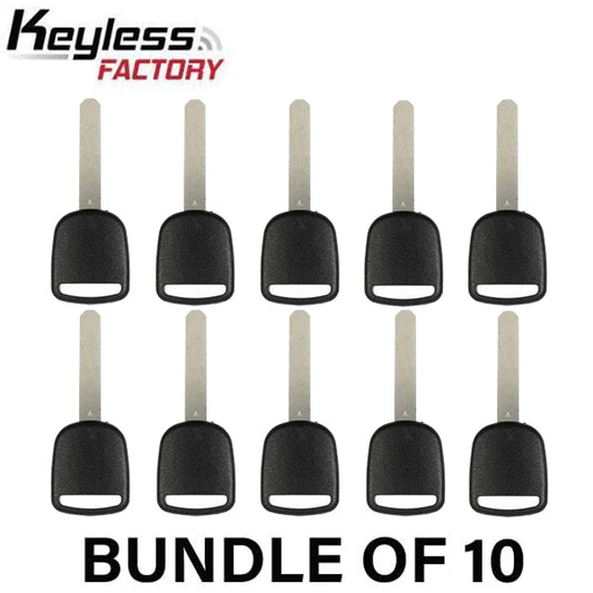 10 x 2003-2017 HO03 Honda / Acura Transponder Key (46 Chip) (AFTERMARKET) ( Pack of 10) - UHS Hardware