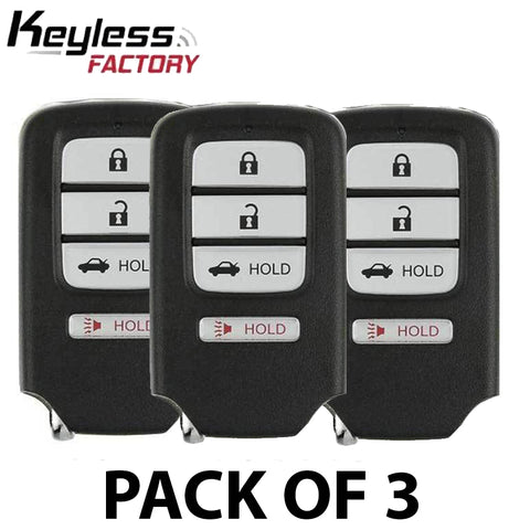 3 x 2018-2022 Honda Accord Sport / 4-Button Smart Key / PN: 72147-TVA-A11 / CWTWB1G0090 (No Memory) (Pack of 3) - UHS Hardware
