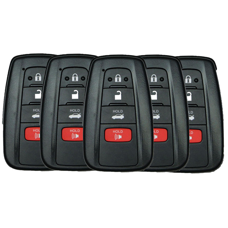 5 x 2018-2020 Toyota Camry / 4-Button Smart Key / HYQ14FBC / 0351 (AFTERMARKET) (Pack of 5) - UHS Hardware
