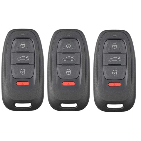 3 Xhorse - 2013-2019 Audi / 4-Button Smart Key / BCM2  / 754J /  Comfort Access / 315 Mhz (Pack of 3) - UHS Hardware