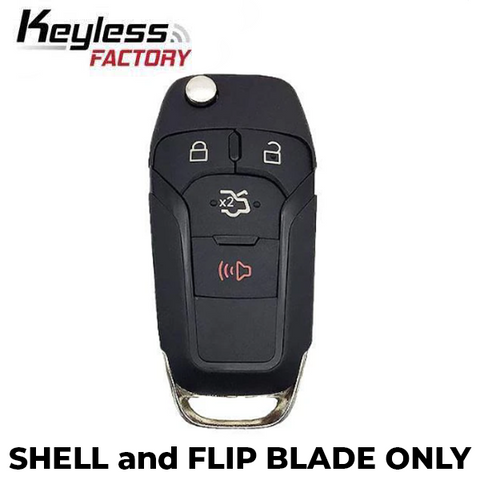 2013-2016 Ford Fusion Flip Key SHELL for N5F-A08TAA (FKS-FD-087) - UHS Hardware