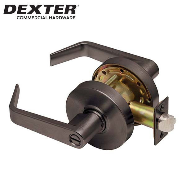 Dexter C2000 - Commercial Lever Handle -  2-3/4” Standard Backest - Oil Rubbed Bronze - Privacy - Grade 2 - UHS Hardware