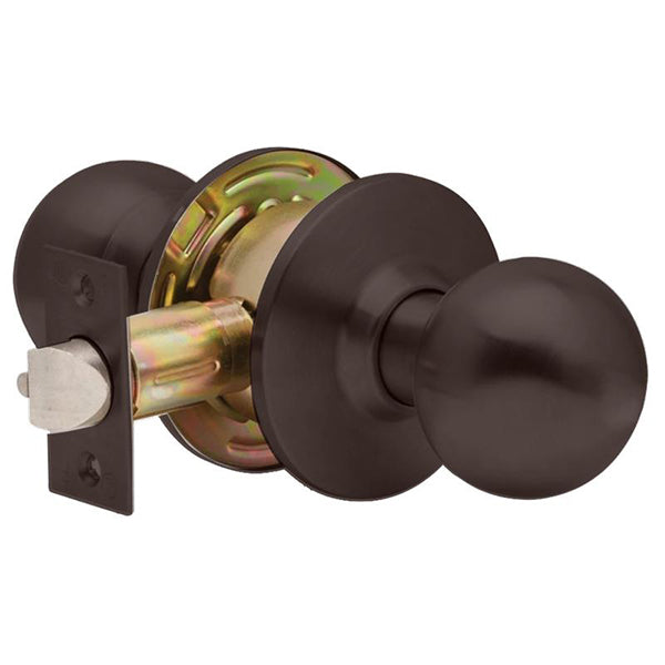 Dexter C2000 - Commercial Lever Set Handle - 2-3/4” Standard Backest - Ball Knob - Oil Rubbed Bronze - Passage - Grade 2 - UHS Hardware