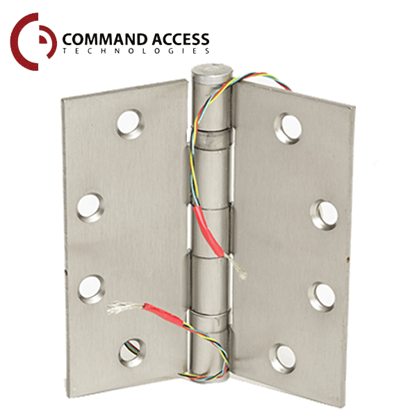 Command Access - Energy Transfer Hinge - Clear Hinge - 2/18 Gauge - Satin Chrome - UHS Hardware