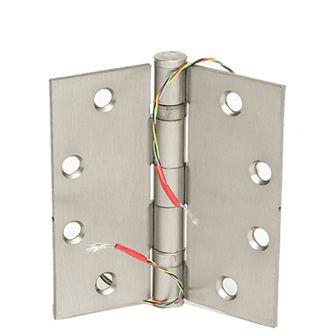 Command Access - Energy Transfer Swing Hinge - Clear Hinge - 4/26 Gauge - Satin Chrome (5.0 In.) - UHS Hardware