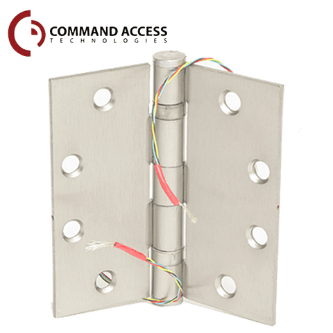 Command Access - Energy Transfer Swing Hinge - Clear Hinge - 4/26 Gauge - Bright Chrome - UHS Hardware