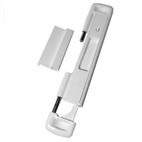 CAL Double Bolt Lock - Sliding Glass Door Lock - White Finish - UHS Hardware