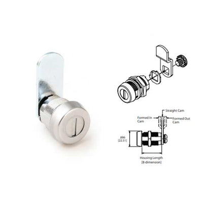 CCL - DC622M - Weather Resistant Cam Lock - 7/8" - US14 - KA - 200R - UHS Hardware