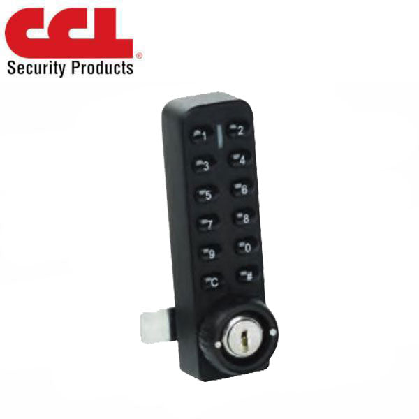 CCL - E903VMB - I-Lock Electronic Cabinet / Cam Lock - Vertical - Multiple User Mode - 12 Buttons - Black - UHS Hardware