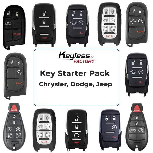 Chrysler Dodge Jeep - Complete Key Starter Pack - UHS Hardware