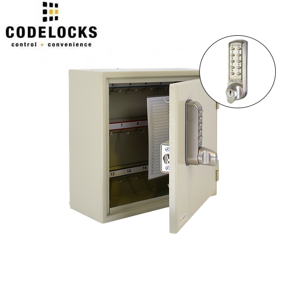 CodeLocks - Key Secure Extra Security Padlock Cabinet w/ CL2255 - Medium Duty - Electronic Lock - Tubular Mortise Latch - Key Override - Optional Lock Prep - Optional Storage - UHS Hardware