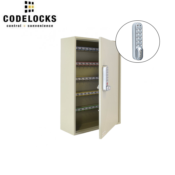 CodeLocks - Key Secure Hook Padlock Cabinet w/ KL1000 - Keyless Access - Private & Public Function - Master & User - Optional Storage - UHS Hardware