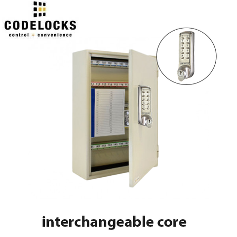 CodeLocks - Key Secure Hook Key Cabinet w/ CL2255 - Medium Duty - Electronic Lock - Tubular Mortise Latch - Key Override - Optional Lock Prep - Optional Storage - UHS Hardware