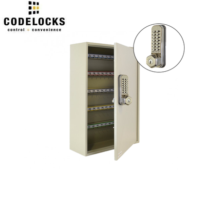 CodeLocks - Key Secure Hook Key & Padlock Cabinet w/ CL255 - Mechanical Lock - Tubular Mortise Latch - Optional Cabinet Storage - UHS Hardware