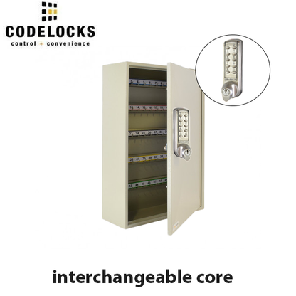 CodeLocks - Key Secure Hook Key Cabinet w/ CL2255 - Medium Duty - Electronic Lock - Tubular Mortise Latch - Key Override - Optional Lock Prep - Optional Storage - UHS Hardware