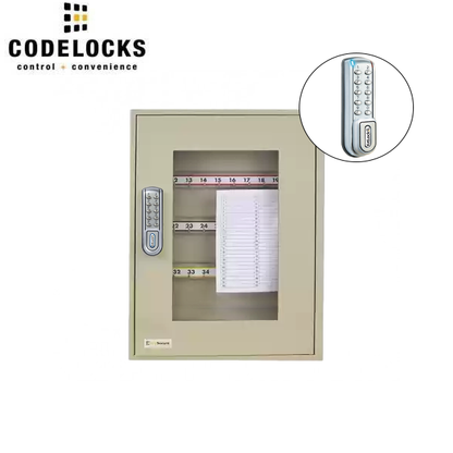 CodeLocks - Key Secure View Hook Padlock Cabinet w/ KL1200 - IP54 - Heavy Duty - Keyless Access - Private & Public Function - Master & User - Optional Cabinet Size - UHS Hardware