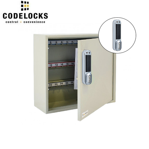 CodeLocks - Key Secure Hook Padlock Cabinet w/ KL1000 - RFID - Keyless Access - Private & Public Function - Master & User - Optional Storage - UHS Hardware