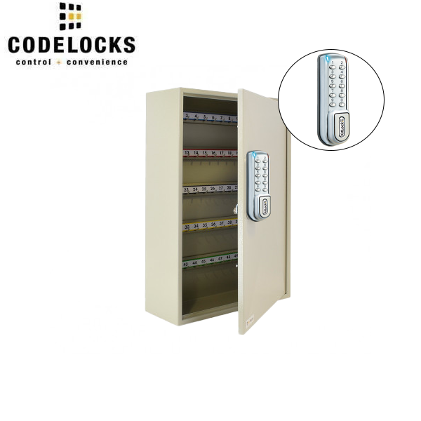 CodeLocks - Key Secure Hook Key & Padlock Cabinet w/ KL1200 - IP54 - Heavy Duty - Keyless Access - Private & Public Function - Master & User - Optional Storage - UHS Hardware